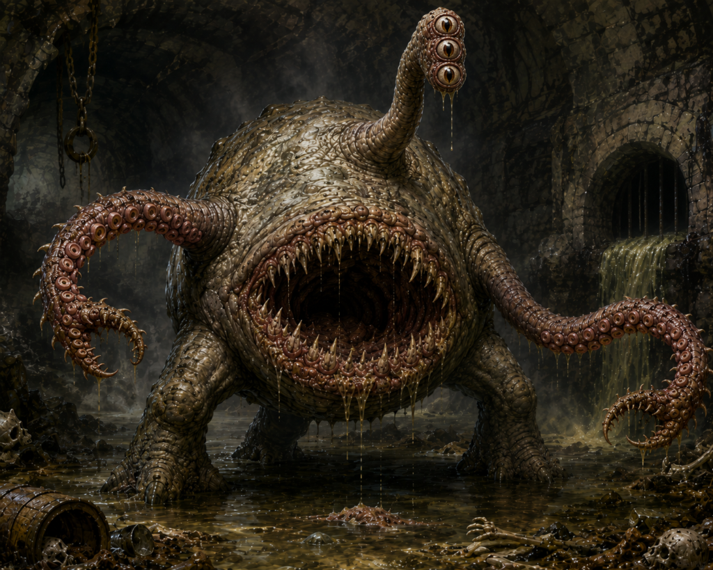 Otyugh – Three-Legged Sewer Scavenger Monster