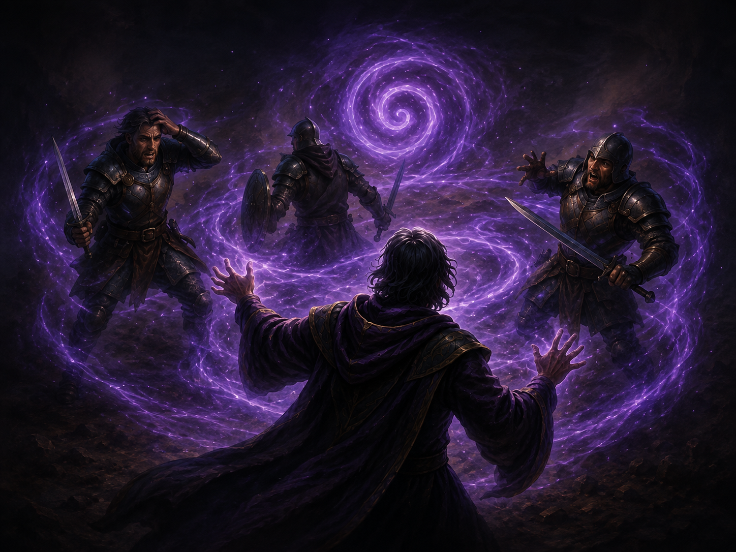Confusion Spell — arcane disorder causes warriors to lose control of their actions.