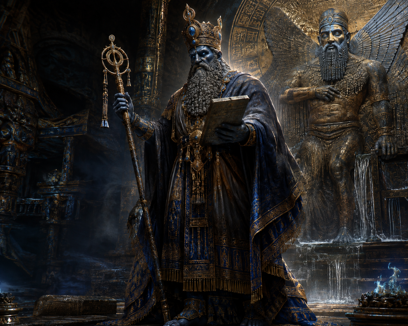 Mummu, divine vizier of Apsu, held within his sealed divine prison on Othrys