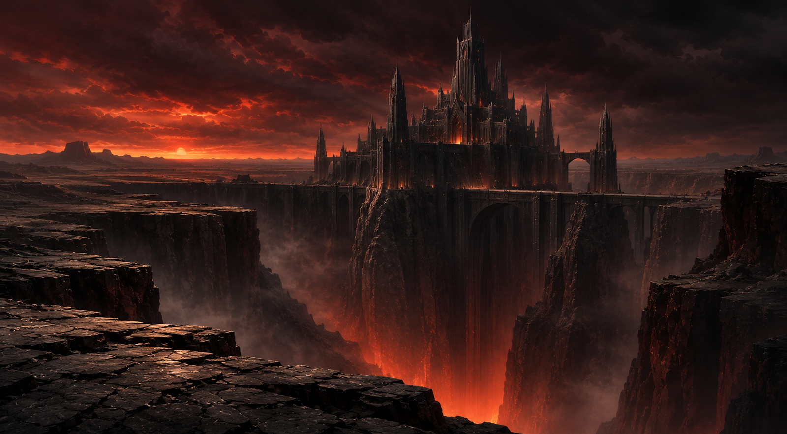 Malsheem, the Citadel of Hell, rising above the immense Great Rift of Nessus, the Ninth Perdition ruled by Asmodeus.