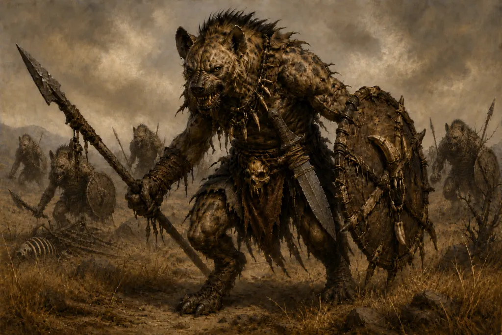 Gnoll – Hyena-Headed Raider, Slaver and People-Eater