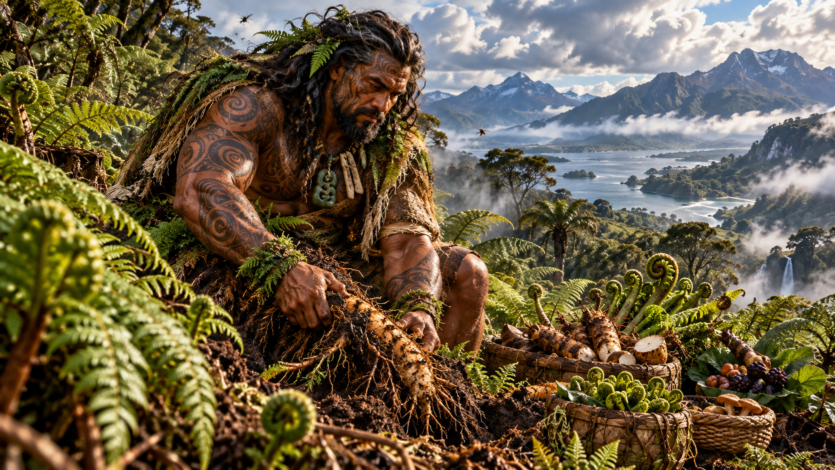 Haumia-tiketike, Māori atua of wild and uncultivated foods