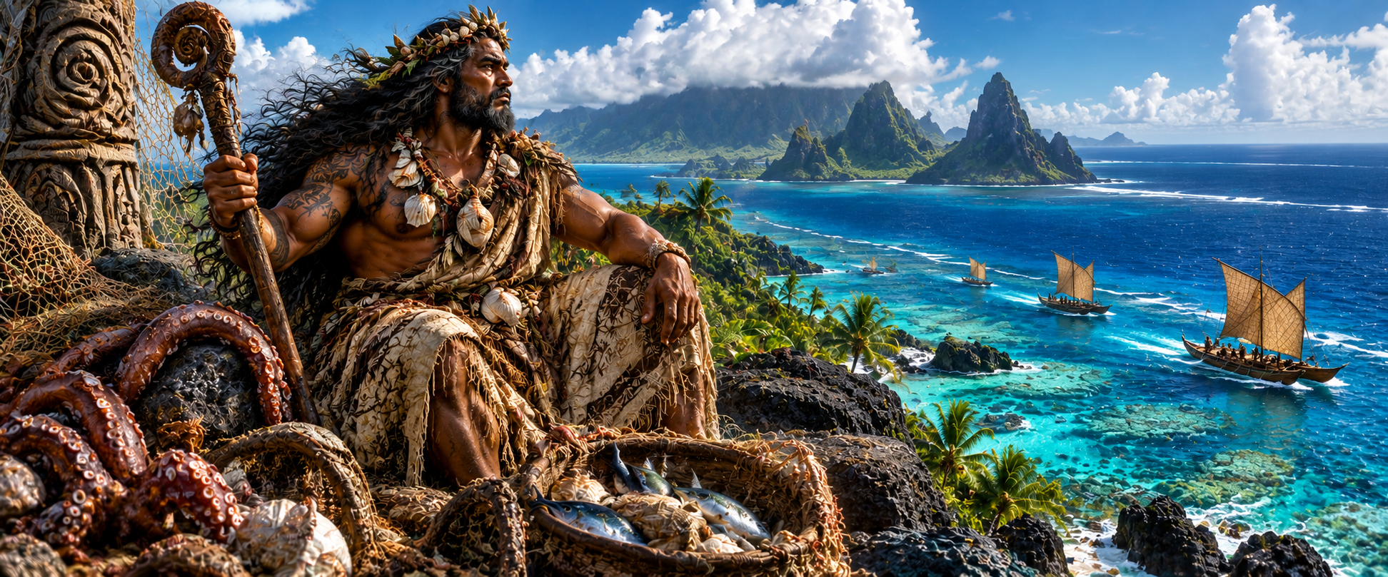 Kanaloa, Hawaiian akua of the deep ocean and voyaging