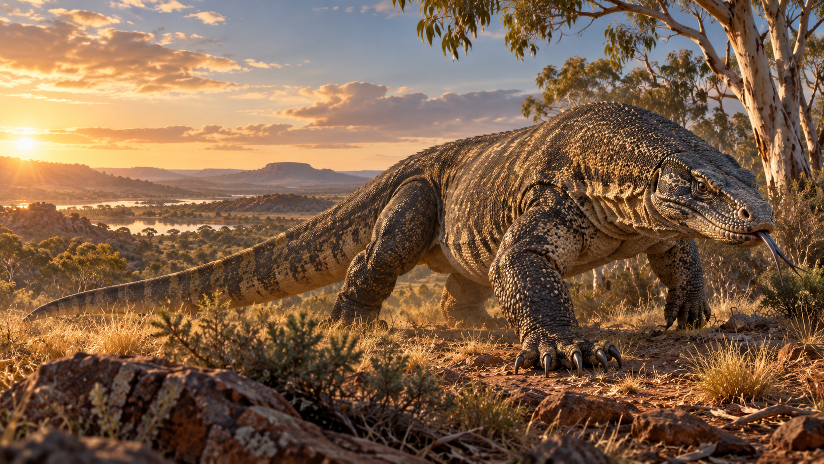 Megalania, the giant Pleistocene monitor lizard of Australia