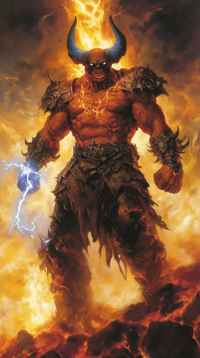 Illustration of Moloch the exiled Arch-Devil of Torment