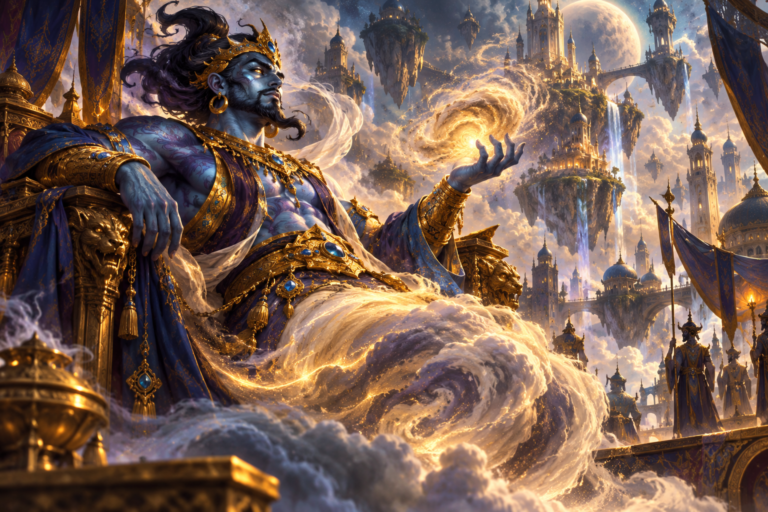 Genies — powerful elemental peoples and rulers