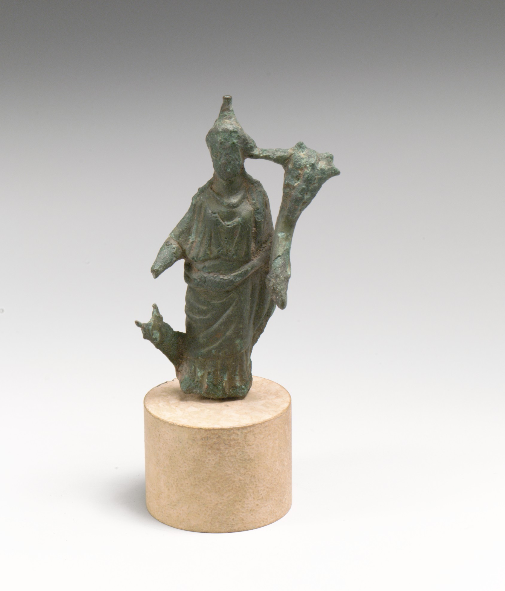 Ancient Roman image of Fortuna, goddess of fortune, chance and changing condition