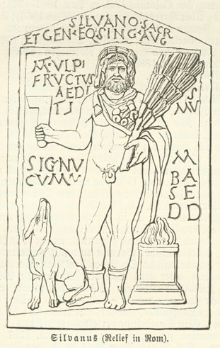 Ancient Roman representation of Silvanus, god of woods, rural margins and boundaries