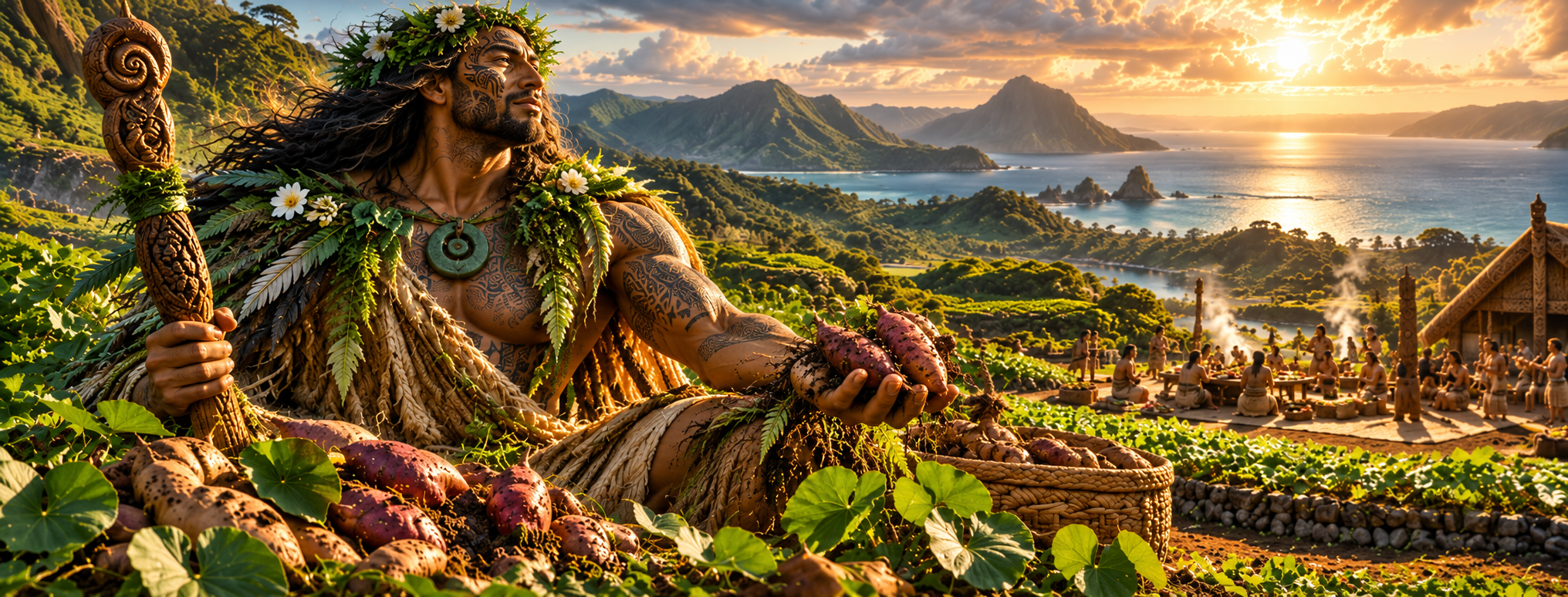 Rongo-mā-Tāne, Māori atua of cultivated food and peace