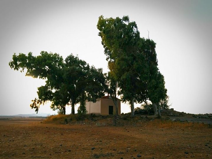Ancient nuraghe stone tower in Sardinia