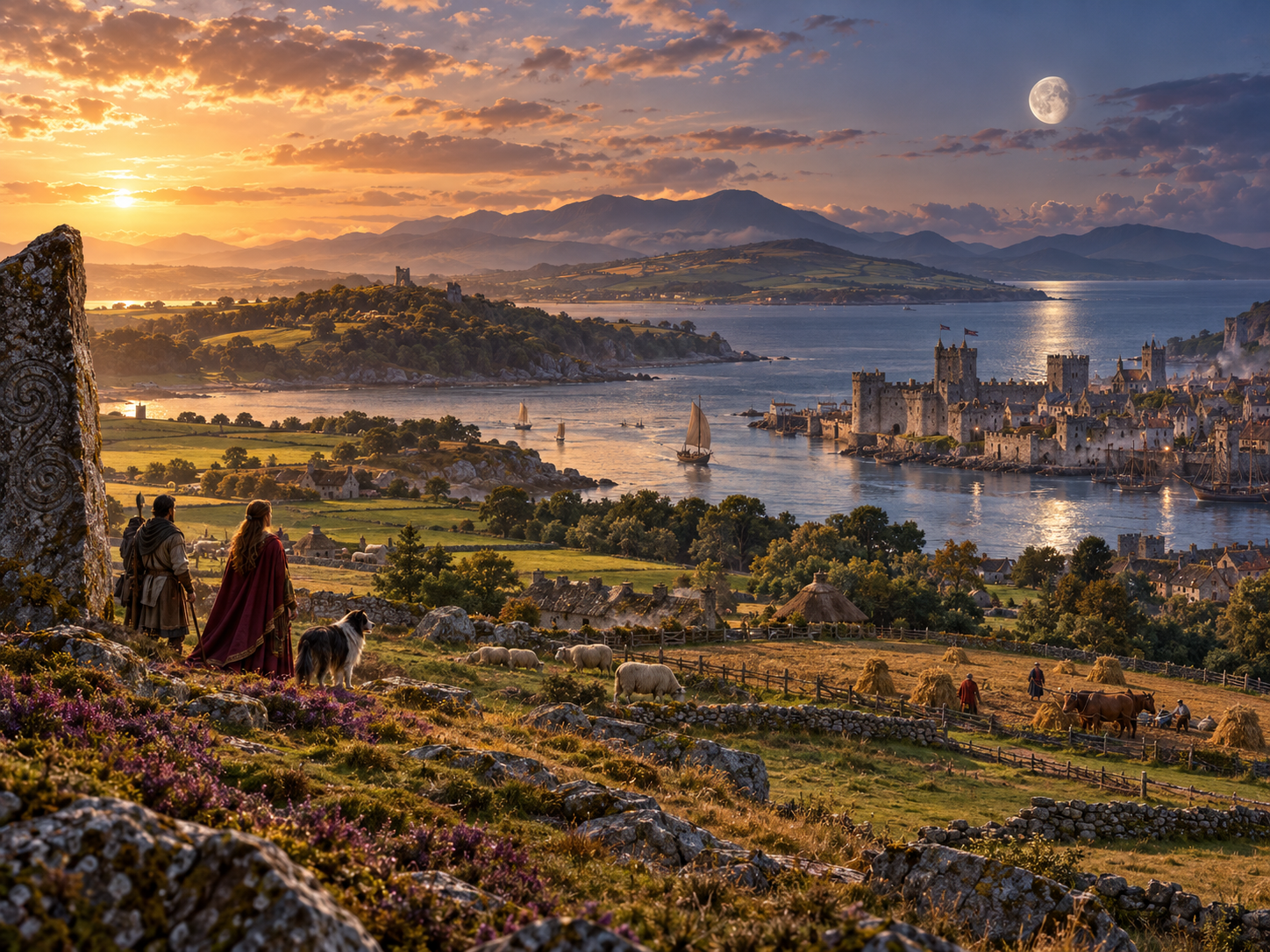 Medieval Anglesey sacred island landscape
