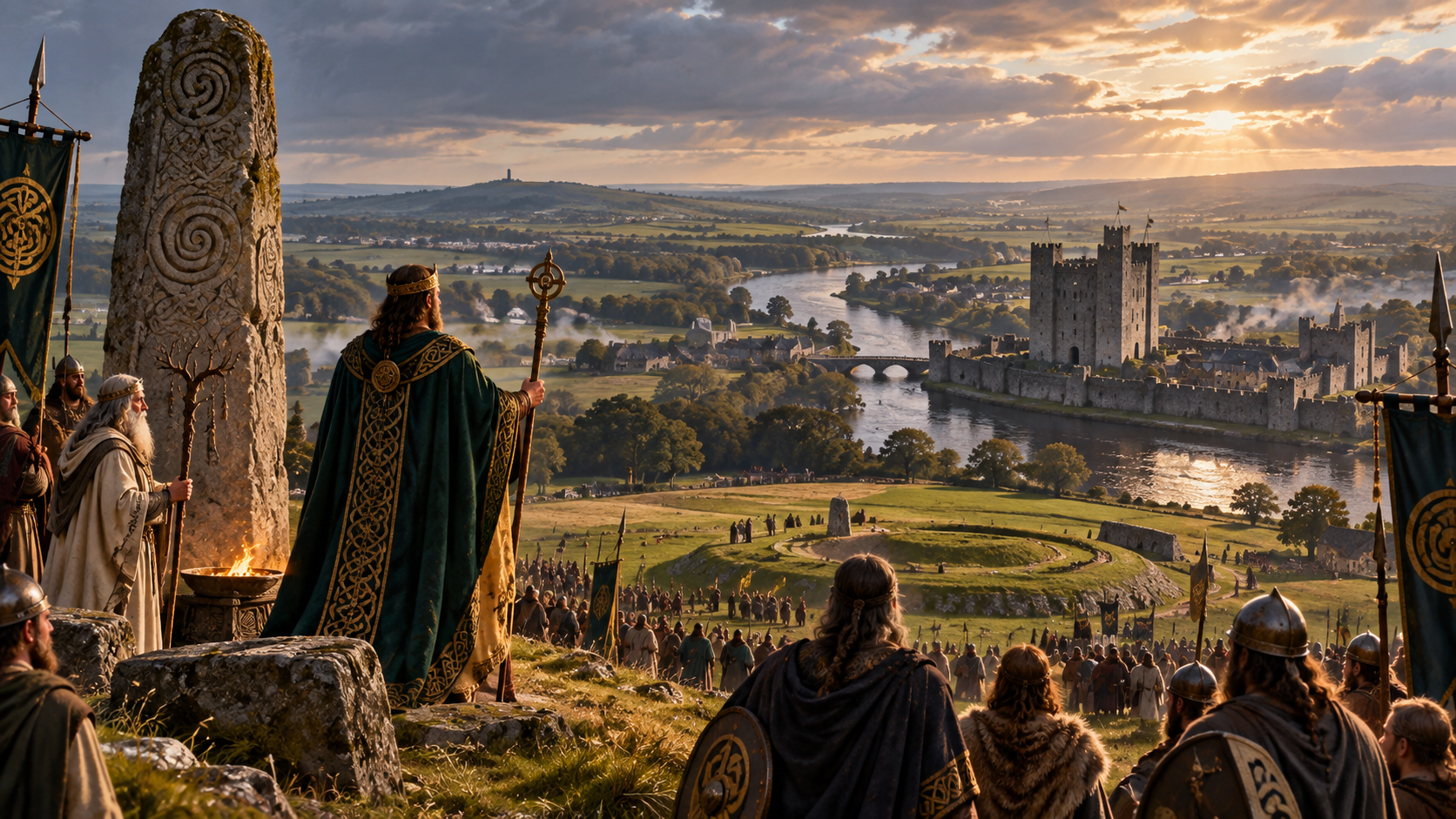 Meath in the mid-fifteenth century, with Tara ceremonial kingship overlooking the Boyne valley and Trim Castle