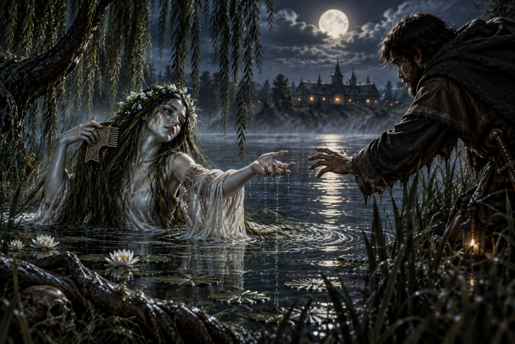 Rusalka of the rivers of fantasy Russia