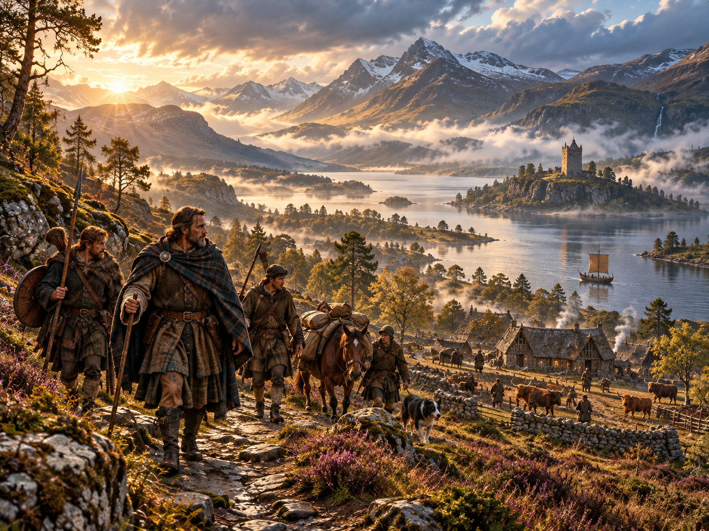 Scottish Highlands mountain and loch landscape