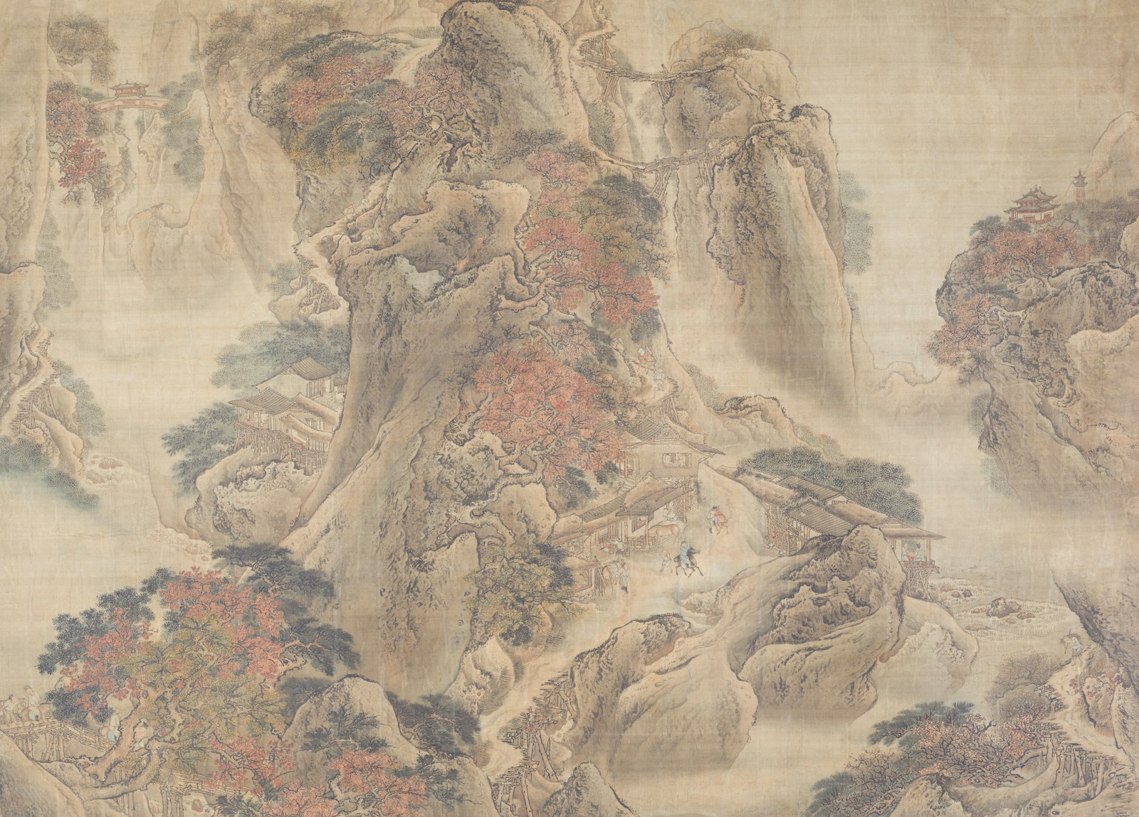 Pangu, primordial Chinese world-shaper separating heaven from earth