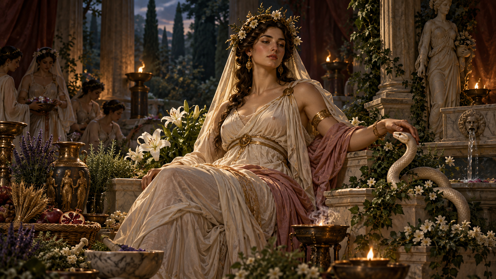 Bona Dea, Roman Good Goddess of women, healing and fertility