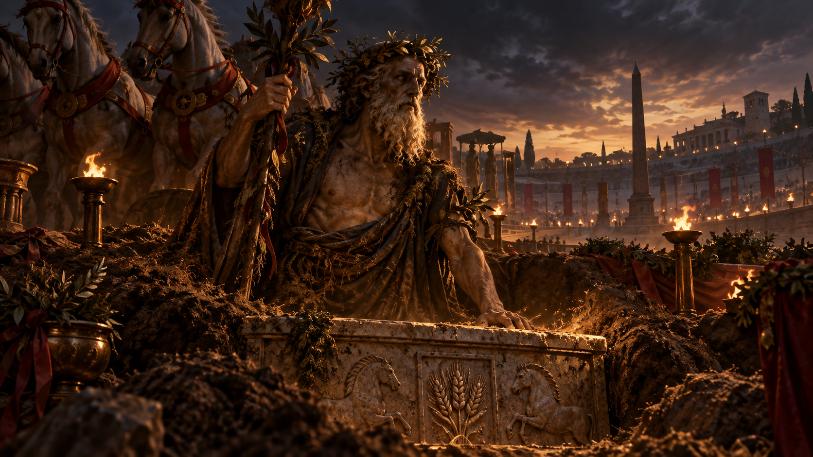 Consus, ancient Roman god of the Consualia and buried altar