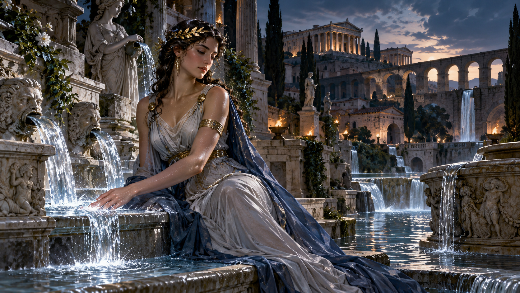 Juturna, Roman goddess of springs, fountains, healing water and civic water supply