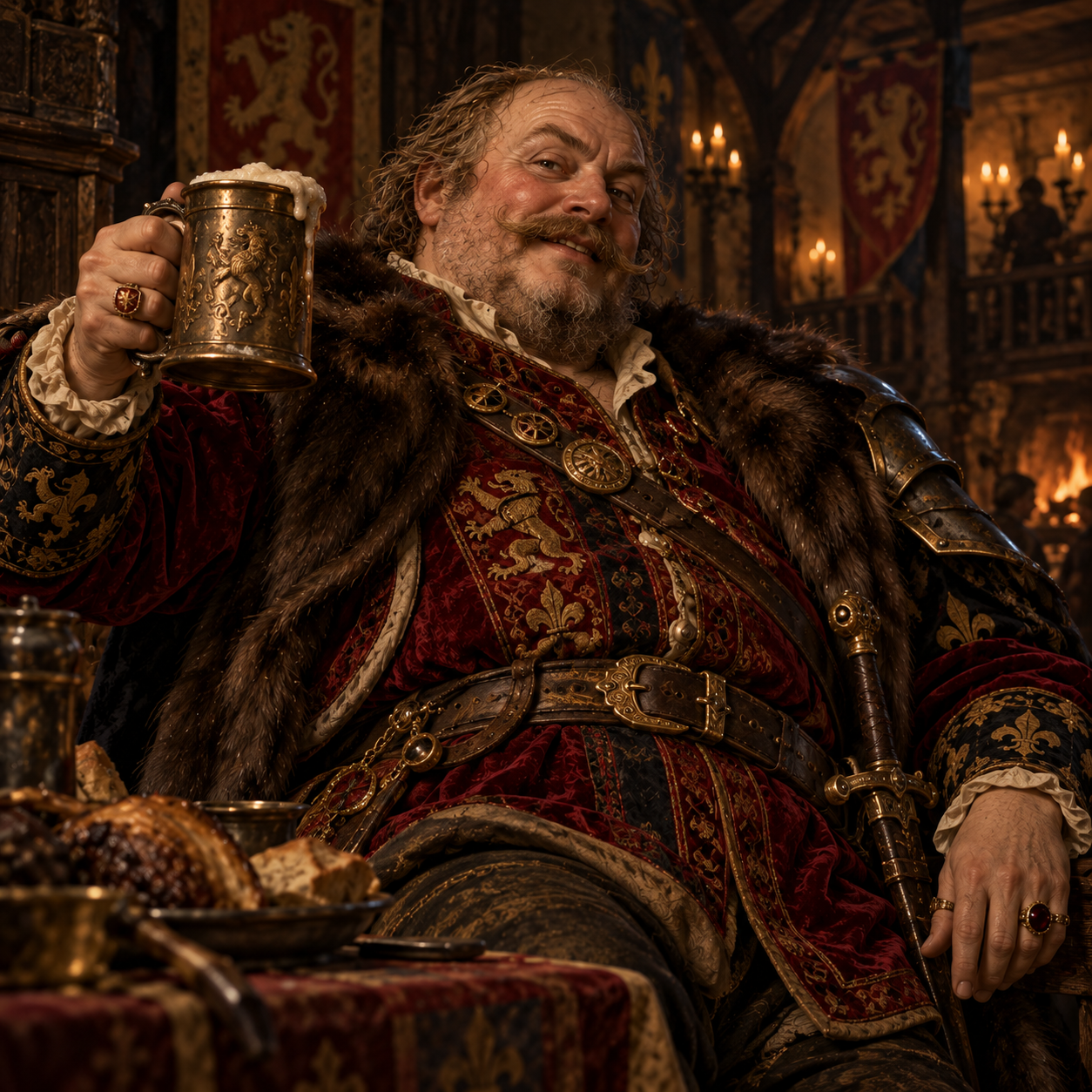 Portrait of Sir John Falstaff